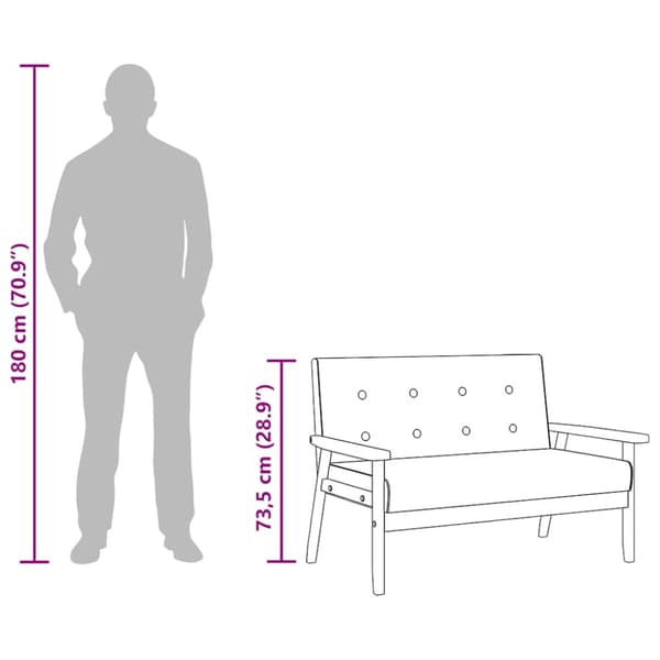 2-sitssoffa svart konstläder