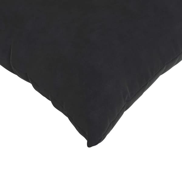 Sofakuddar 2 pcs Svart 60 x 60 cm Kordread tyg