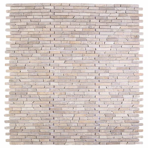 Mosaikplattor Gräddvit 30 x 30 cm Marmor