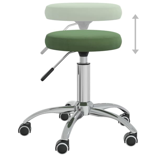 Massagepall mörkgrön sammet