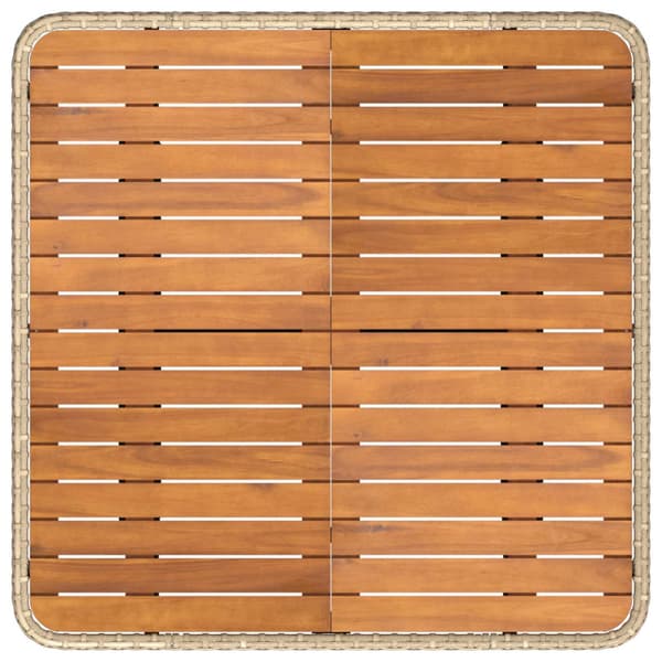 Trädgårdsarmsoffa med lyftbord 2 Stycke Beige och gräddfärgad