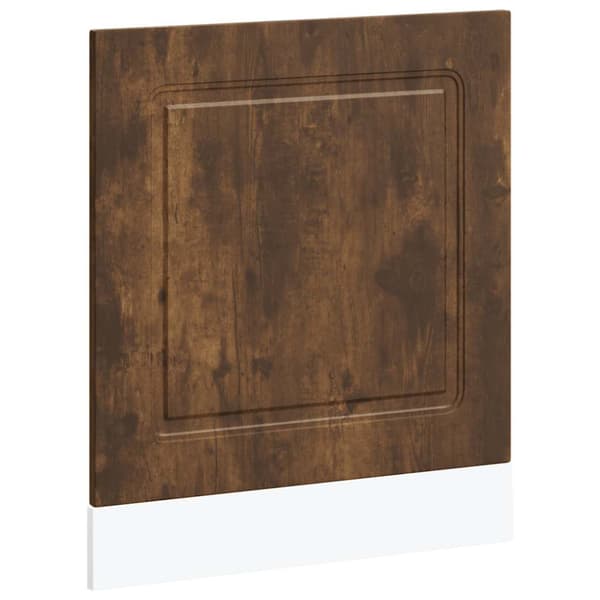 Diskmaskinspanel rökfärgad ek 60x1,5x57 cm konstruerat trä