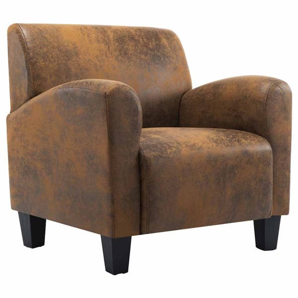 Soffa brun 70x69x72 cm konstläder