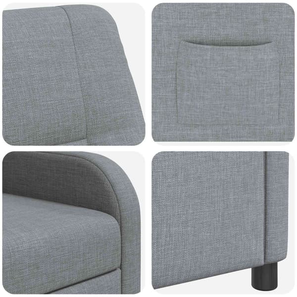 Recliner Ljusgrå Tyg