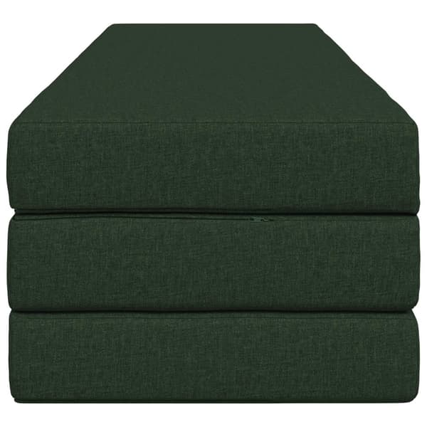 Fällbar Soffbed 180 x 67 x 45 cm Mörkgrön