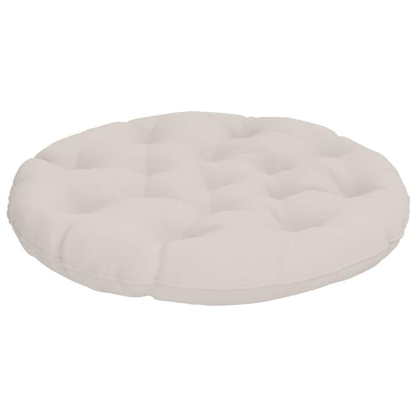 Hängstolskudde VIANEN 100% Polyester Vit Ø 80 x 12 cm