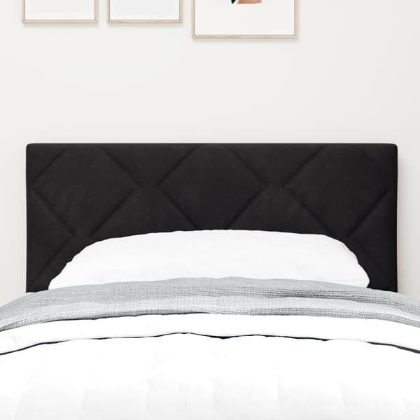 Huvudgavel Svart 80 cm Sammet