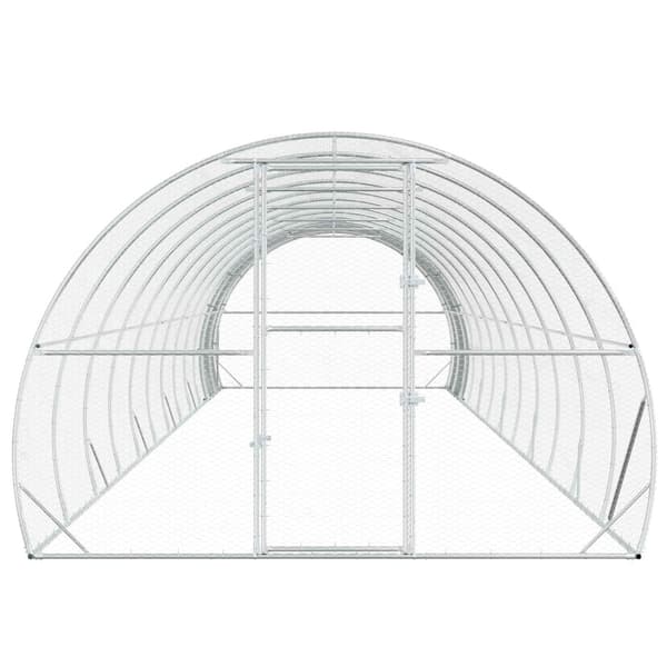 Hönsgård Silver 1200 x 300 x 200 cm Galvaniserat stål