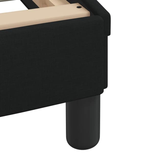 Bed Frame "Dover" Black 200x200 cm Fabric