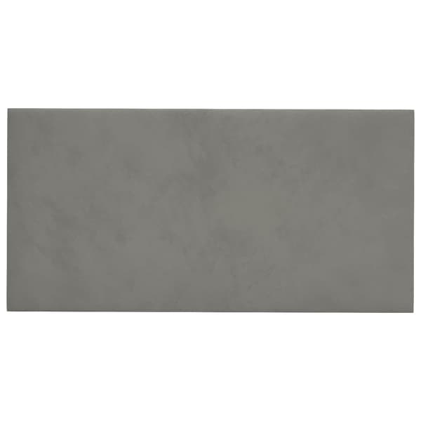 Väggsänggavel 12 pcs Ljusgrå 30 x 15 cm Sammet