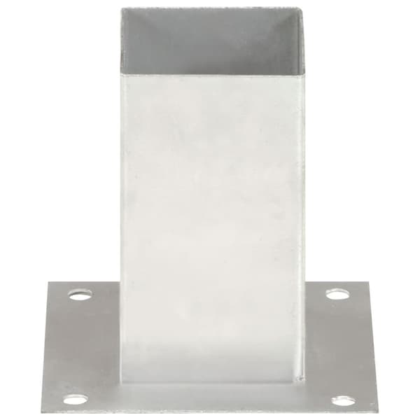 Stolpfot 4 st galvaniserad metall 81 mm