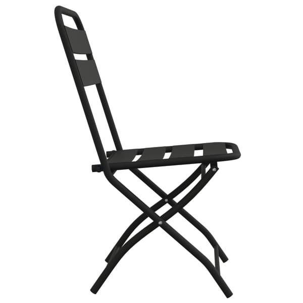 Fällstol för trädgård 2 pcs Antracit 42 x 52 x 82cm