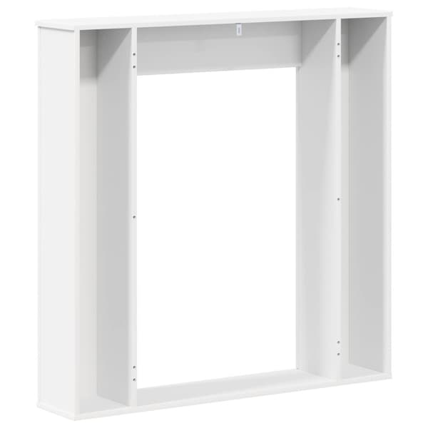Eldstadsram Vit 100 x 20 x 100 cm Konstruerat trä