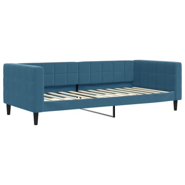 Dagbädd utdragbar blå 90x200 cm sammet