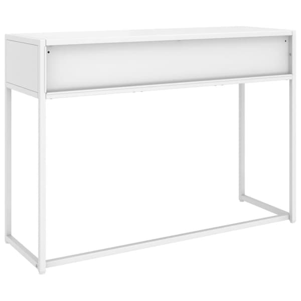 Konsolbord vit 106x35x75 cm stål