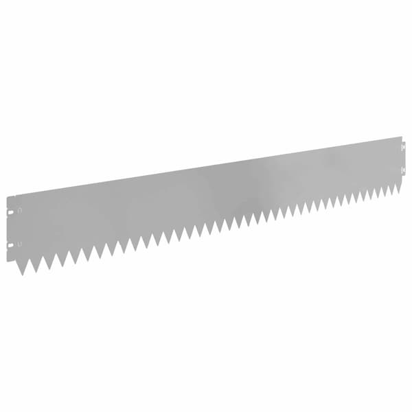 Kant för gräsmatta 10 pcs 103 x 15 cm Stål Silver