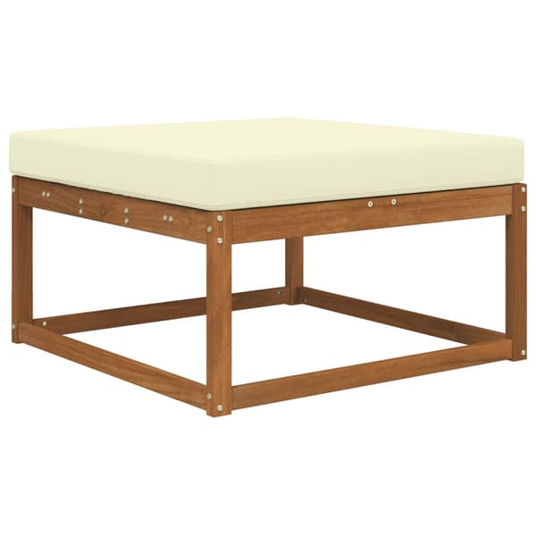 Utomhus Soffa Kudde Kräm 80 x 80 x 8 cm Polyester