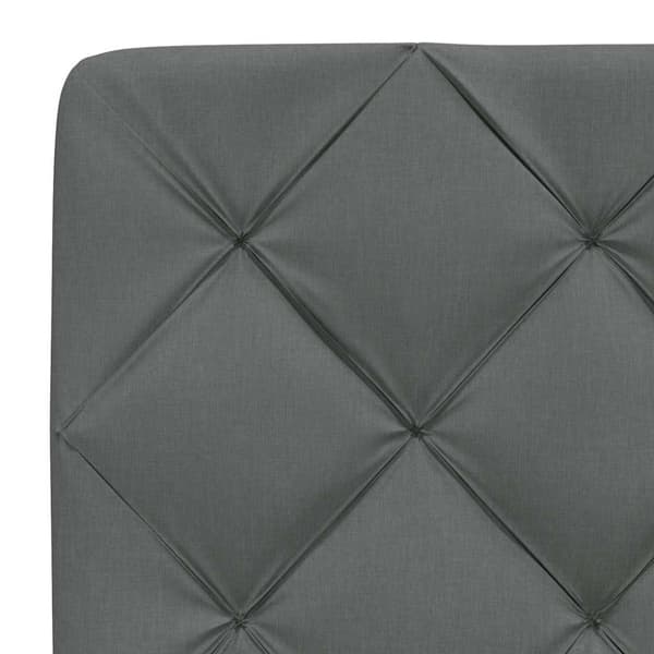 Bed Frame without Mattress Dark Grey 120x200 cm Fabric