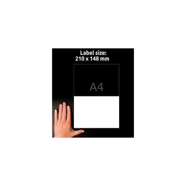 Etikett AVERY Stretch 210x148mm 20/fp