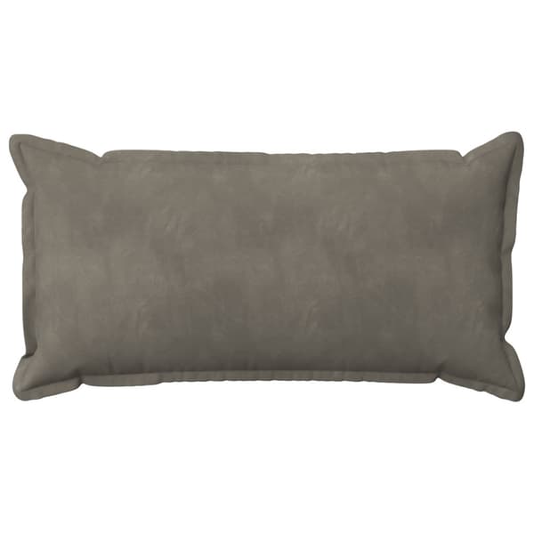 Kuddöverdrag 2 st HOUTEN Ljusgrå 40 x 80 cm Sammet