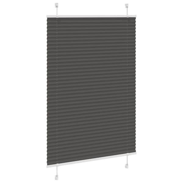 Plisserad persienn svart 95x100 cm tyg bredd 94,4 cm polyester