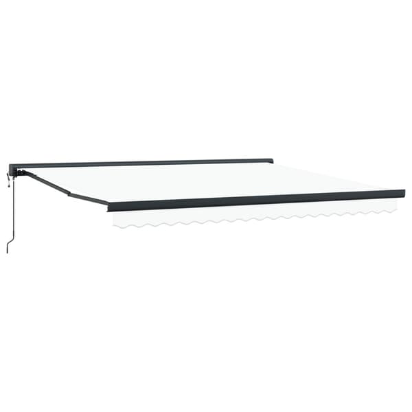 Markis Vit 400 × 300 cm Polyester och aluminium