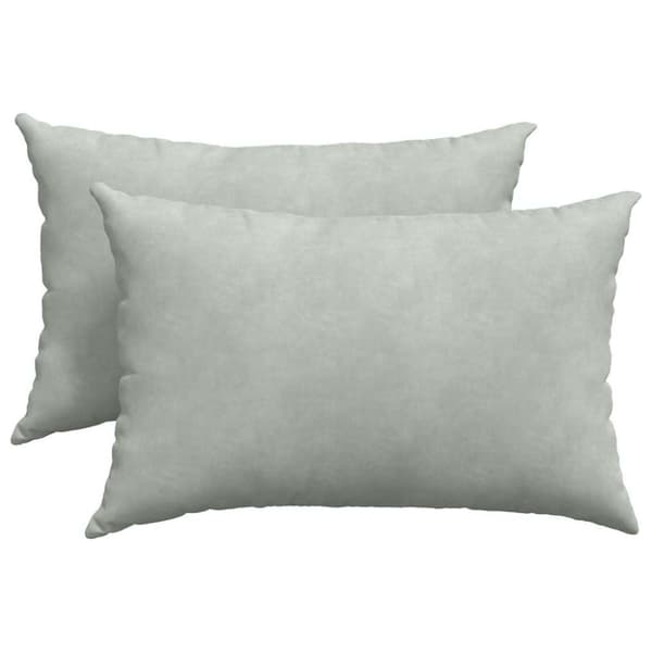 Sofakuddar 2 pcs Ljusgrå 60 x 40 cm Kordread tyg