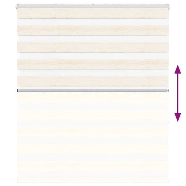 Rullgardin zebra 135x150 cm tyg bredd 130,9 cm polyester