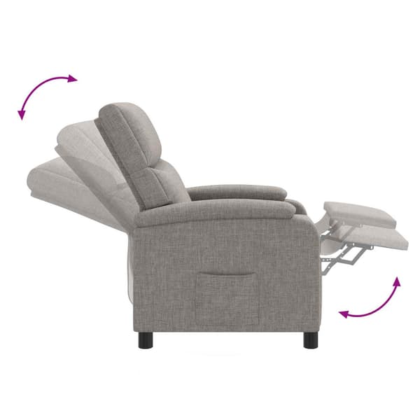 Recliner Taupe Tyg
