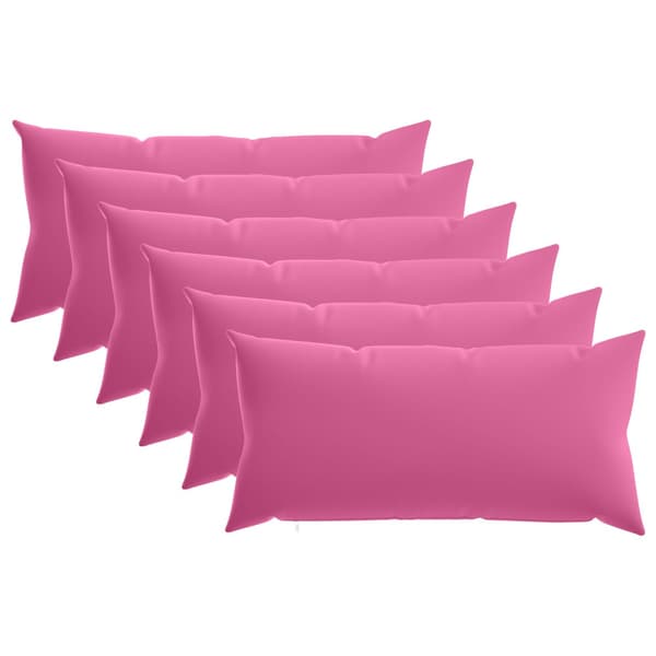 Kuddöverdrag 6 st HEERLEN Rosa 40 x 70 cm Polyester