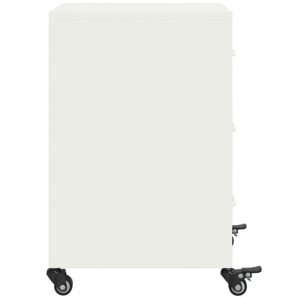Sängbord vit 36x39x59 cm stål