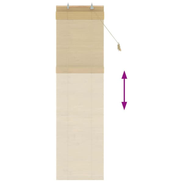 Rullgardin Naturlig 50 x 220 cm Bambu