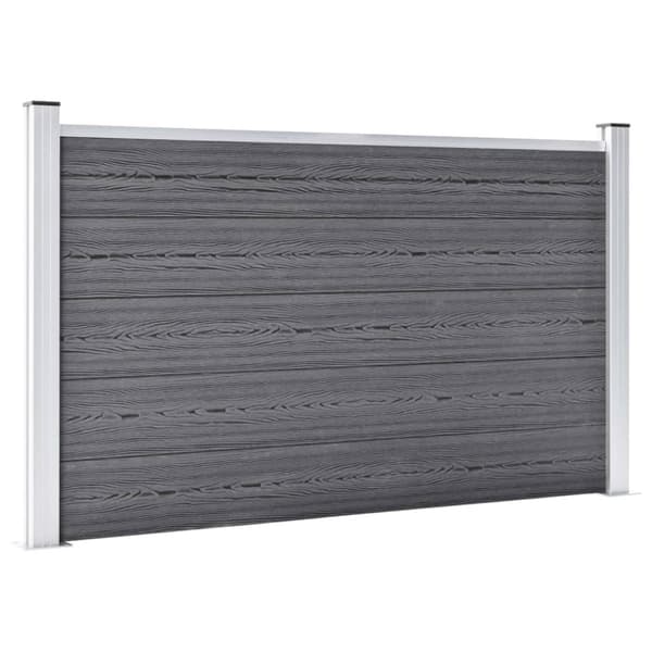 Staketpanel WPC 526x106 cm grå