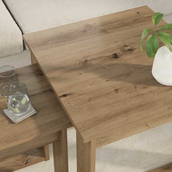 Kaffebordsset 2 pcs Artisan Ek Konstruerat trä