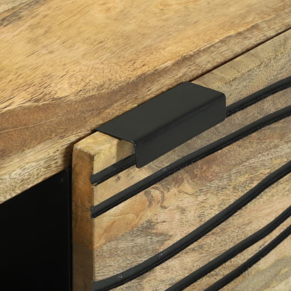 Sideboard Brun 80 x 33 x 75 cm massivt mangoträ