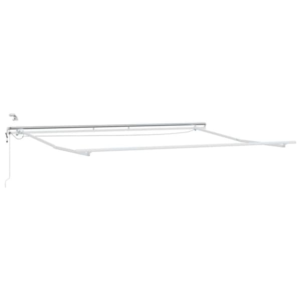 Utfällbar markis Gul och Orange 500 × 350 cm