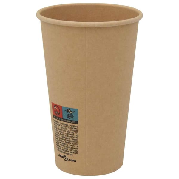 Kaffekoppar i papper 1000 st 16oz 400ml brun