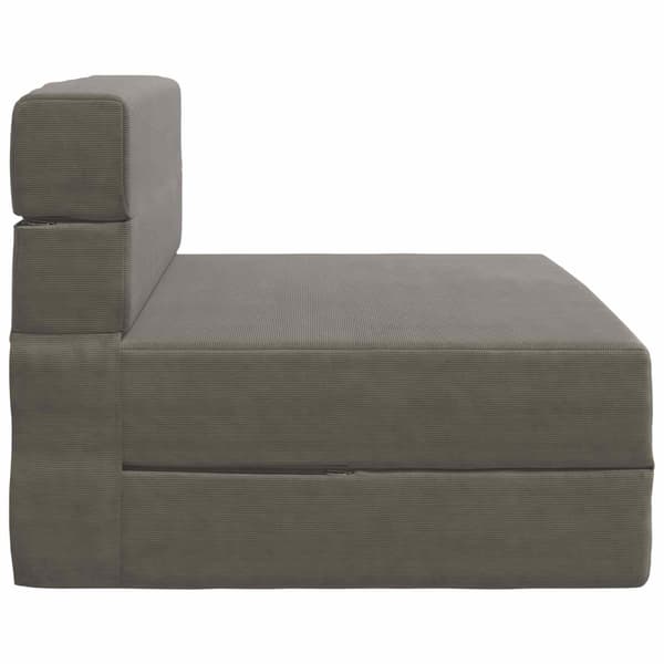 Fällbar Soffbed Ljusgrå 70 x 72 x 60 cm Tyg