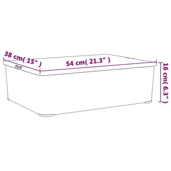 Plastlådor 6 st 25 L stapelbara