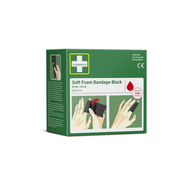 Plåster CEDERROTH SoftFoam 6cmx4,5m sva