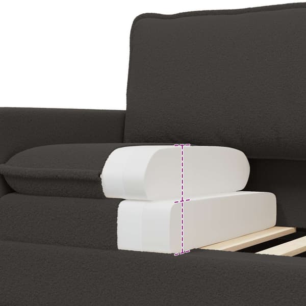 Soffa Mörkgrå 156 x 81 x 87,5 cm Tyg