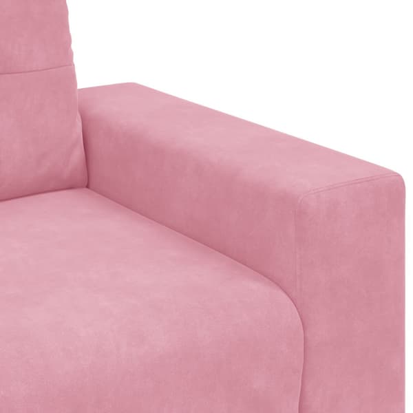 Soffset 3 pcs Rosa 221 x 80 x 80 cm Sammet