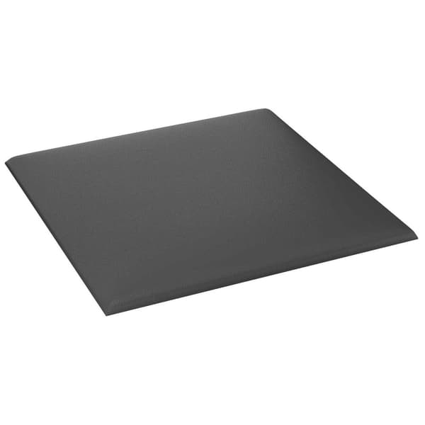 Väggsänggavel 12 pcs Grå 30 x 30 cm tyg