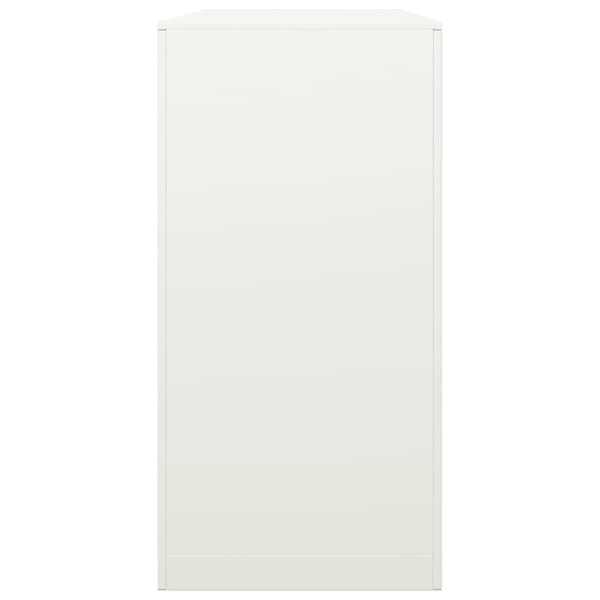 Vedställ vit 100x40x80 cm stål
