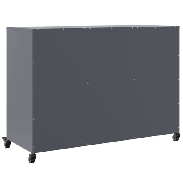 Skänk antracit 100,5x39x72 cm stål