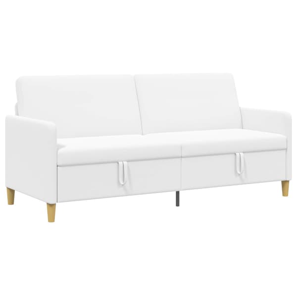 Soffa med förvaring Vit 192 x 78 x 87 cm Polyester