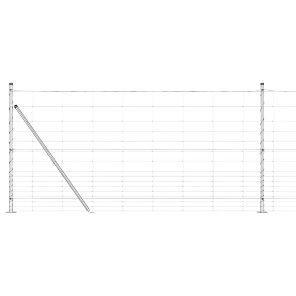 Stängselstolpe Galvaniserad 25 x 1,2 m Stål