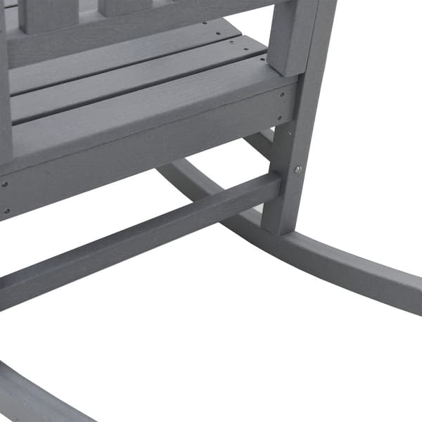 Gungstol 2 pcs Ljusgrå 92 x 70 x 108 cm polyeten