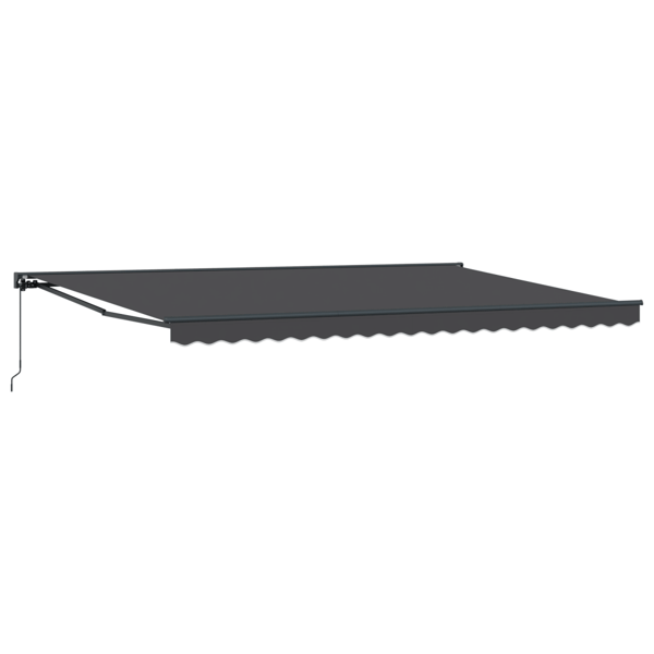 Markisram Antracit 500 × 300 cm Polyester med PU-beläggning