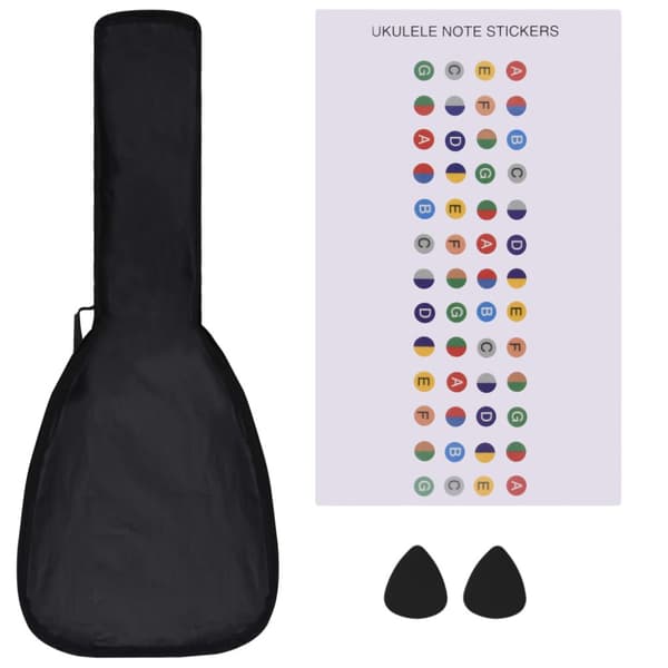 Sopranukulele med väska för barn sopran rosa 23"